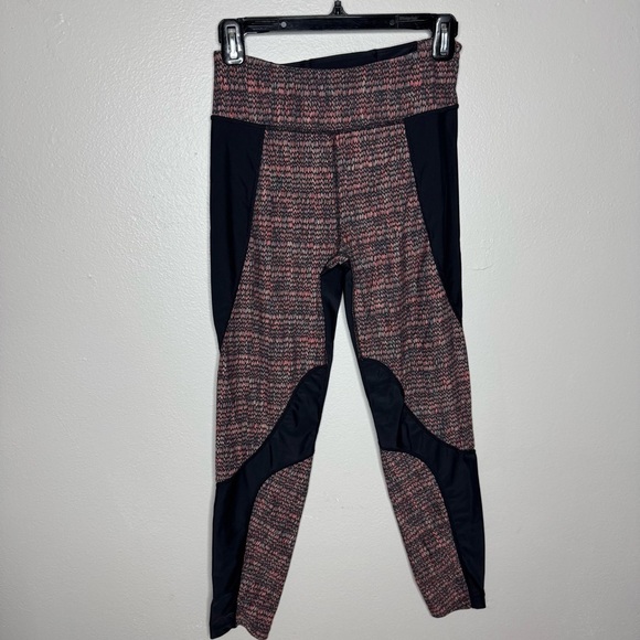 Free People Movement Wild and Free Black Gray Peach Workout Leggings - Picture 4 of 11